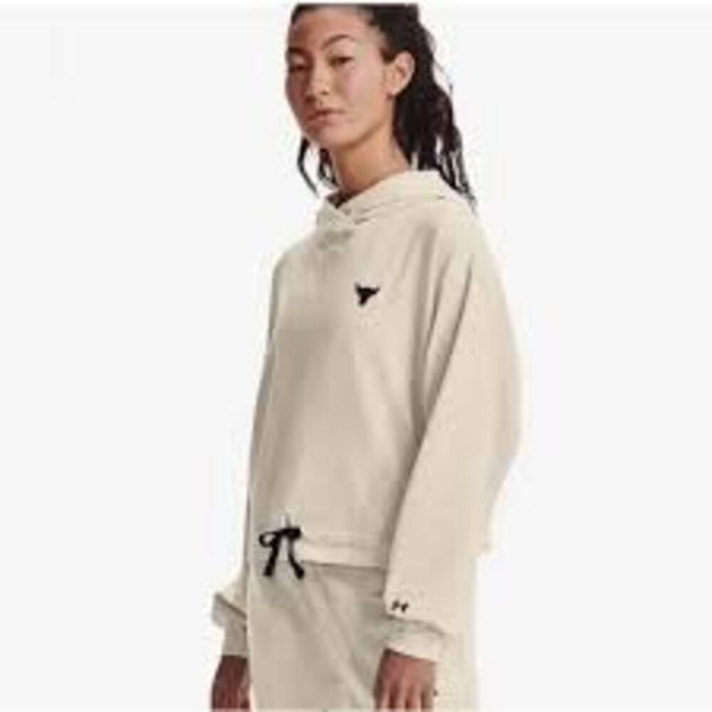 Under Armour Project Rock Hoodie Sz L Slightly Cropped